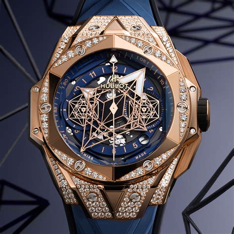 hublot big bang sang bleu gold replica|hublot big bang evolution 44mm.